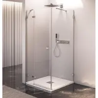 Polysan Fortis Edge Douchedeur 120cm, helder glas, links
