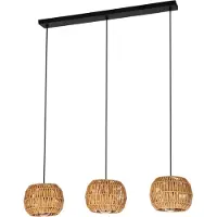 Eglo Hanglamp 3x E27 | Sheldon | Zwart
