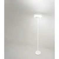 Perenz 20-W LED-vloerlamp, dubbele lichtopbrengst, metalen en aluminium constructie, borosilicaatglas, matwit oppervlak, hoogte 180 cm -