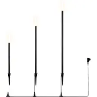 TRIO Led prikspots | Stick | Zwart | IP44 | 3.5W | 3-delig | Lighting