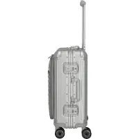 Travelite Next 4-wielige cabinewagen van Aluminium, 55 cm, met laptopvak grijs