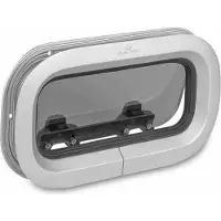 PLASTIMO T01 Rectangular Opening Portlight Transparant 36.9 x 19.3 cm