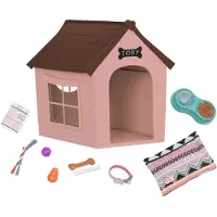 Our Generation Hundehütte m. Zubehör - - One Size - Puppenzubehör