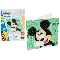 Craft Buddy Happy Mickey Crystal Art Card DISNEY 18x18cm