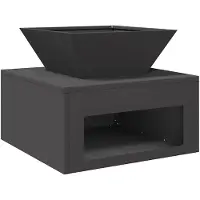 vidaXL Vuurkorf Zwart 50 x 50 x 40 cm Staal