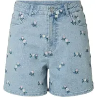 Pieces Jeans 'PCFlora' lichtblauw / donkergroen / rosa / wit