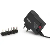 HomeShopXL Universele adapter 3V-12V - 1500mA - 18W - Instelbare gelijkspanning - Verwisselbare gelijkstroomstekkers - Voeding voor elektronica [55056B]
