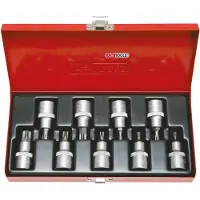 Ks Tools 911.1386, 9 stuks, chroom-vanadiumstaal, conform DIN 3120, ISO 1174, 55 mm, 1,5 kg