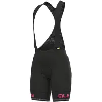 ALÉ Sella Plus Women's Bib Shorts Black/Fluo Pink