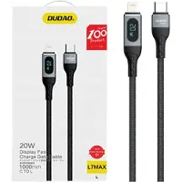 Dudao - USB - Type C - Lightning-kabel snelladen PD 20W 1m zwart - (L7MaxL)