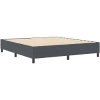 vidaXL Platformbedframe, donkergrijs, 180 x 200 cm, cordstof
