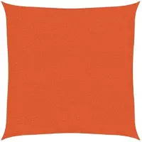 vidaXL Zonnezeil 160 g/m² 2x2 m HDPE oranje
