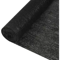 vidaXL Privacynet 195 g/m² 1,8x50 m HDPE zwart