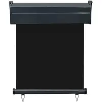 vidaXL Balkonscherm 85x250 cm grijs