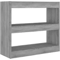 vidaXL Boekenkast/kamerscherm 80x30x72 cm grijs sonoma eikenkleurig