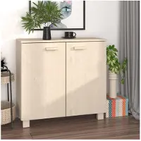 vidaXL Dressoir HAMAR 85x35x80 cm massief grenenhout honingbruin