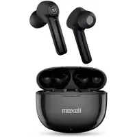 HomeShopXL Maxell BT Dynamic+ TWS oordopjes - Bluetooth 5.0 - Snelle oplaadfunctie via USB-C - Diepe bas - 3-4 uur afspeeltijd - LED-indicator - Met oplaadcase [52043BK]