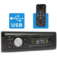 HomeShopXL MNC "Stream" 1 DIN autoradio - FM, USB, AUX en microSD, compact met kleurenbeeldscherm [39709]