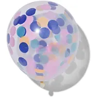 HEMA Confetti ballonnen - 6 stuks (multicolor)