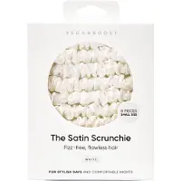 Vegan Boost Satin Scrunchies White Small - 8pcs