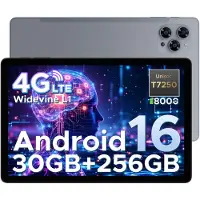 Doogee Tab G6-Android 15 Tablet-11 inth +90Hz - 4G LTE -6GB RAM+256 GB ROM (2TB TF) - Dubbele luidsprekers -8000 mAh- T7250 octa-core - 5G WiFi - BT5.0- Grijs