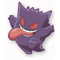 Herding Pokemon Gengar 30 Cm Kussen Paars