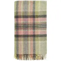 Bronte by moon Plaid Kintyre Groen - Shetland Lamswol - 140x185 -