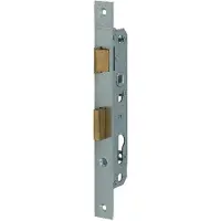 Nemef 8691 Deurslot | DM30mm | PC72mm | krukgat 8mm | voorplaat staal verzinkt 24x245mm rechthoekig | messing dag- en nachtschoot | DR 1+3 - 9869114301