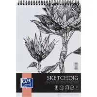 Oxford Sketching schetsblok spiraal A3 120 g/m² (50 vellen)