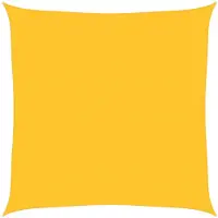 vidaXL Zonnezeil 160 g/m² vierkant 6x6 m HDPE geel