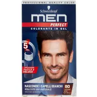 Testanera - Perfect voor mannen - Anti-witte haarkleuringsgel voor mannen - Haarkleur voor mannen - Natuurlijk bruin 80
