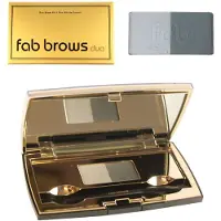 Fab Brows Duo Wenkbrauw Kit, Ultimate Wenkbrauw Sjabloon Kit met Compact Poeder Spiegel en Wenkbrauw Vormgever