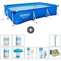 Bestway Steel Pro, rechthoekig zwembad - 300x201x66 cm - 9-delig - S43325