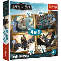 Trefl puzzelset - How to Train Your Dragon - 4in1 drakendagen.