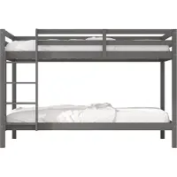Sunny Jip Stapelbed van Hout in Grijs | Kinderbed voor 2 Kinderen Zonder Matras | 208x97x140cm | Voor Matrasafmetingen 90 x 200 cm