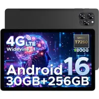 Doogee Tab G6 - Tablet, Android 16, 11 inch, 36 (6+30) GB + 256 GB (uitbreidbaar tot 2 TB), 4G LTE, 90 Hz, 8000 mAh, Widevine L1