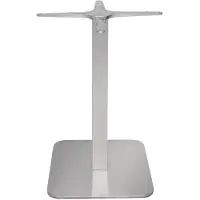Bolero vierkante RVS tafelpoot - 68 cm hoog