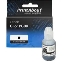 PrintAbout Huismerk Canon GI-51PGBK Inktcartridge Pigment zwart