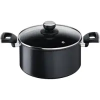 Tefal G2554672, 5,2 liter, Rond, Zwart, Aluminium, Titanium coating, Zwart