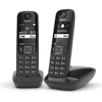 Gigaset Draadloze telefoon AS690 Duo Zwart