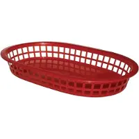 Olympia Polypropyleen tafelmandjes rood 27,5(b) x 17,5(d)cm (Pack 6)