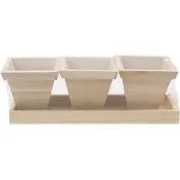Packlinq Bloempotten set, afm 27x9x9 cm, 1 set