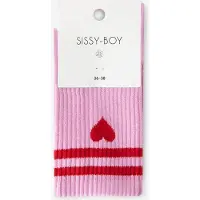 Sissy-Boy Roze sportsokken met hart | Maat: 39-41