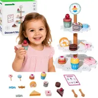 Tooky Toy Snoepschotel Houten Standaard Cupcakes Taarten - UNI