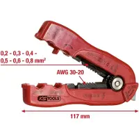 Ks Tools 115.1251 1151251 Stripgereedschap Geschikt voor: Kabel 0.20 tot 0.80 mm²