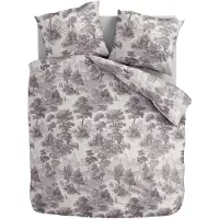 Zydante Dekbedovertrek Vintage Grey 140 x 200/220 cm