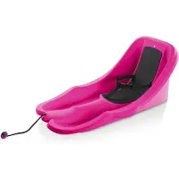 Gizmo Riders Slee met rugleuning en 3-punts gordel - Plastic slee voor Baby & Peuter - Baby Rider roze