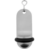 Combicraft Blanco Midi Classic Zilver Aluminium Hotel Sleutelhanger 70x30 mm - 5 Stuks