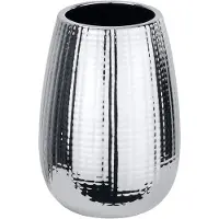 Wenko tandenborstelhouder Dakar 8,3 x 11,6 cm keramiek chroom