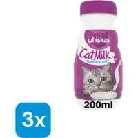 Whiskas Kattenmelk Flesje 3 x 200 ml